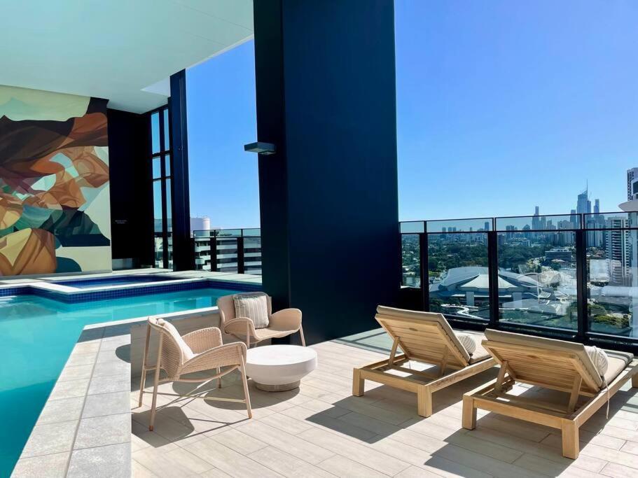 New Impressive 180° River View 1 Bed Apt With Pool 47F Apartamento Gold Coast Exterior foto